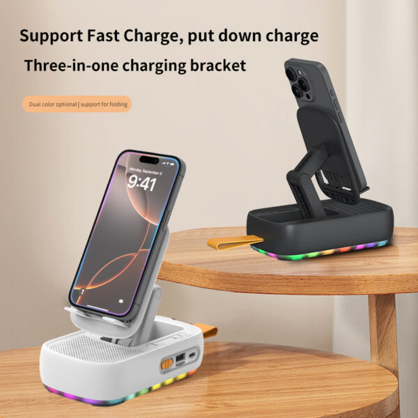 Cell Phone Stand with Wireless Bluetooth Speaker - Image 5